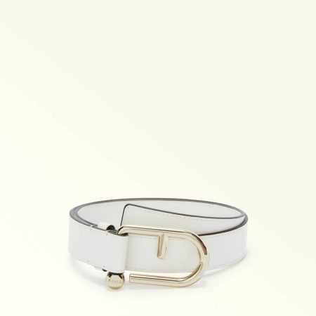 Women Belts Marshmallow Furla Nuvola Fixed Belt