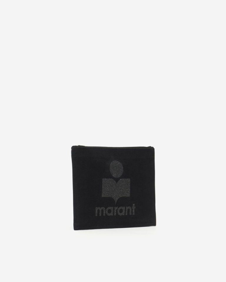 Women Black Nettia Clutch Bag Clutches & Small Leather Goods Isabel Marant - Image 2