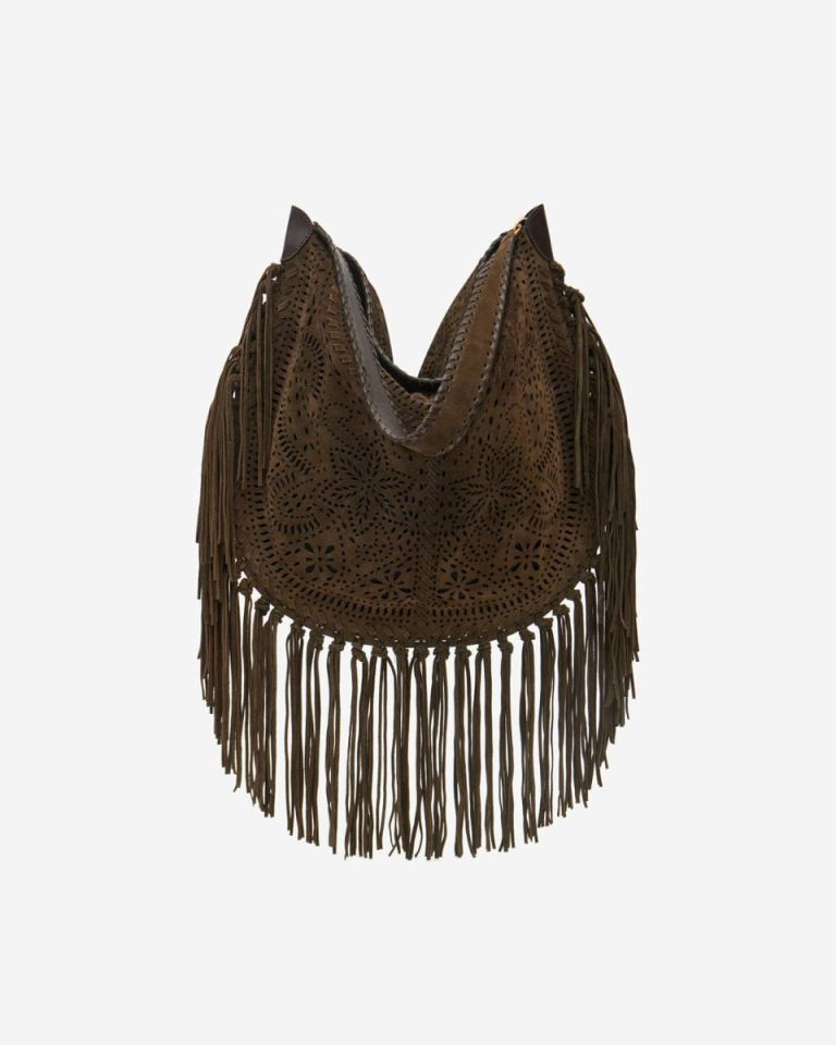 Women Bronze Isabel Marant Oskan Hobo Soft Bag Shoulder Bags - Image 2