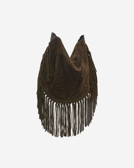 Women Bronze Isabel Marant Oskan Hobo Soft Bag Shoulder Bags