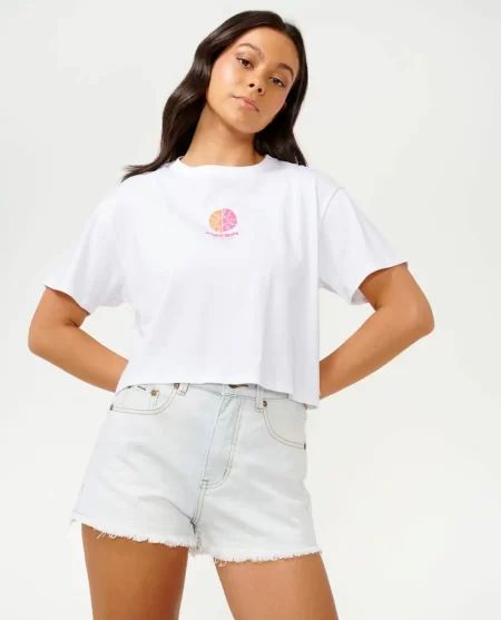 Women Calypso Crop Tee Rip Curl Tees & Tanks
