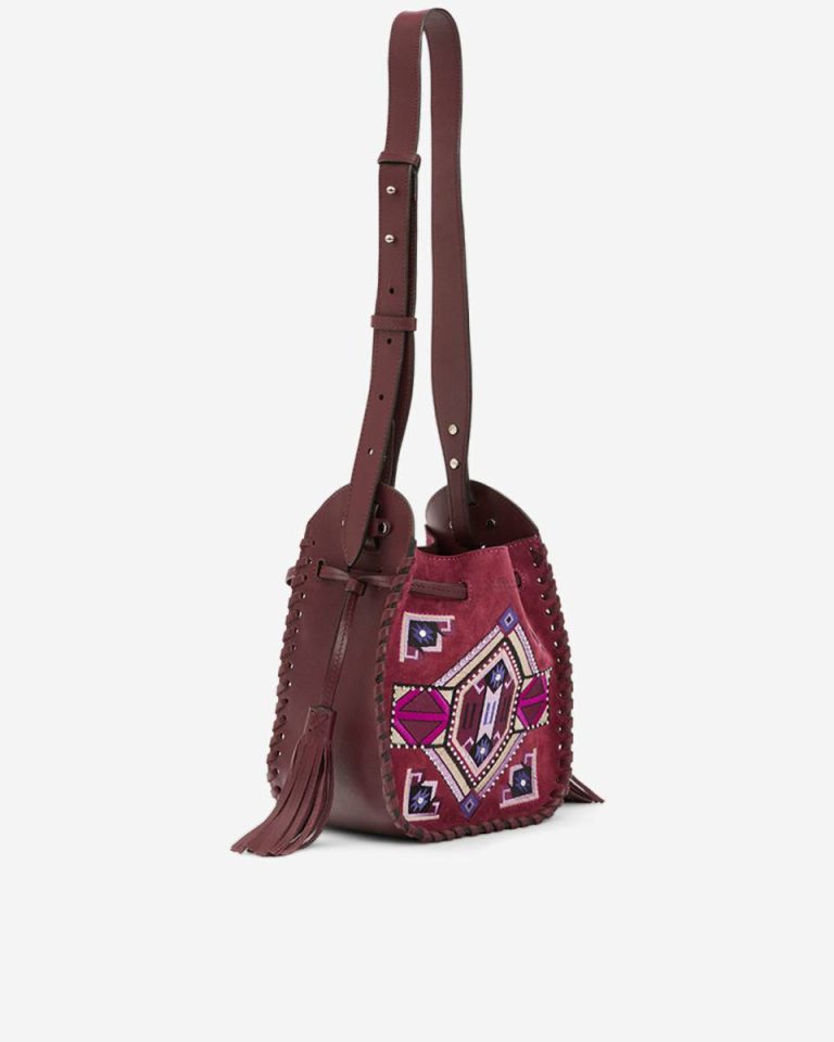 Women Crossbody Bags Raspberry Isabel Marant Mini Silao Bag - Image 2