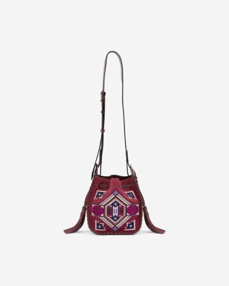Women Crossbody Bags Raspberry Isabel Marant Mini Silao Bag