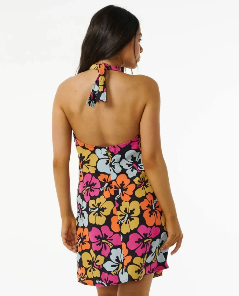 Women Dresses & Rompers Hibiscus Heat Halter Mini Dress Rip Curl - Image 3