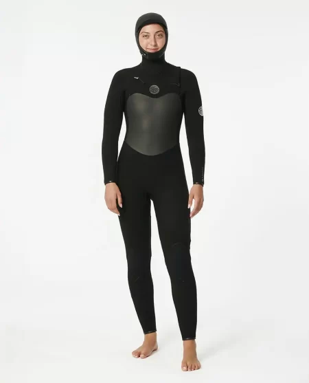 Women Fullsuits Women's Flashbomb 6/4 Hooded Chest Zip Fullsuit Wetsuit Rip Curl