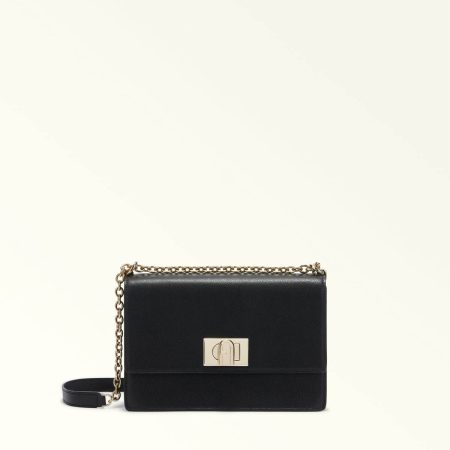 Women Furla 1927 Crossbody S Nero Crossbodies