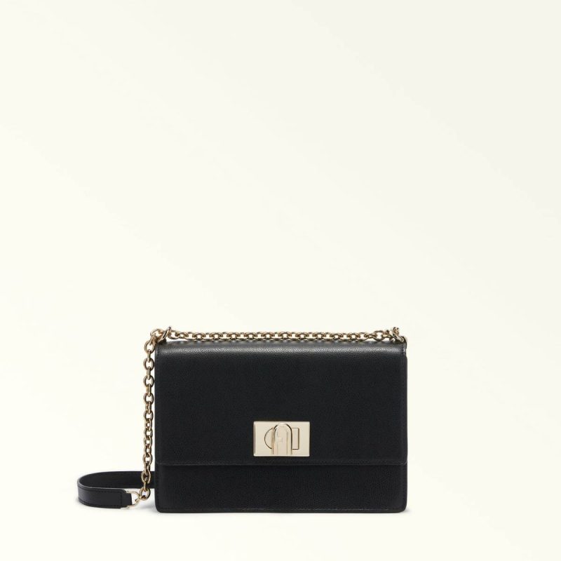 Women Furla 1927 Crossbody S Nero Crossbodies