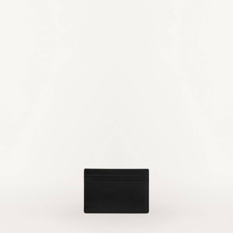 Women Furla Camelia Card Case S Nero Wallets - Image 2