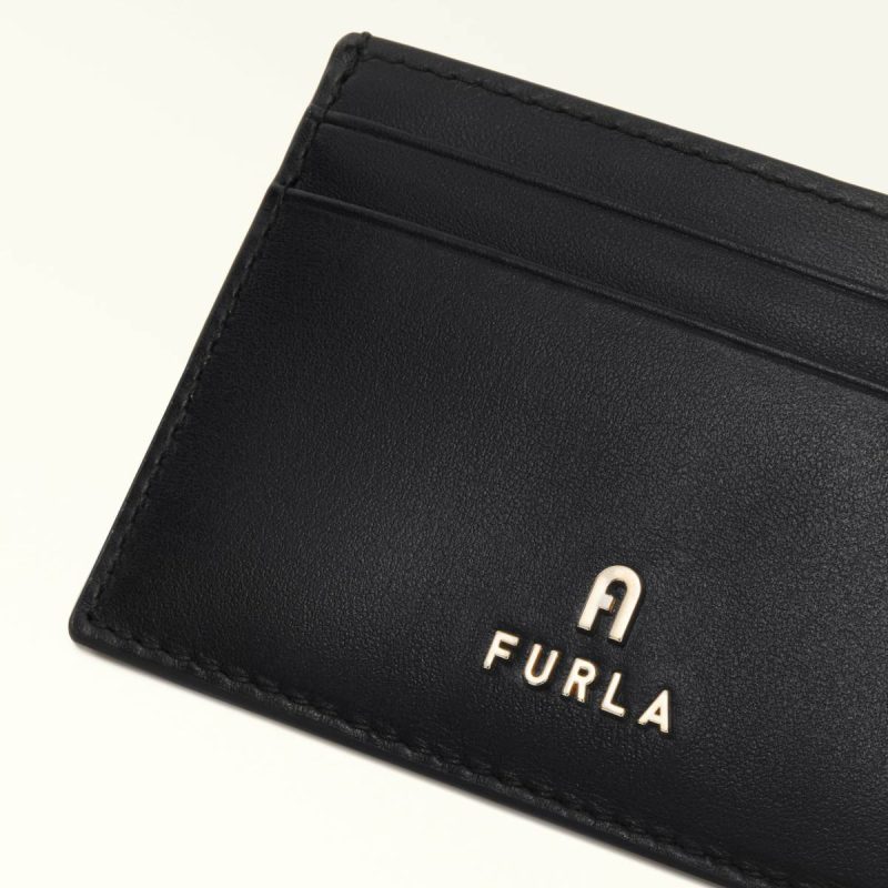 Women Furla Camelia Card Case S Nero Wallets - Image 4