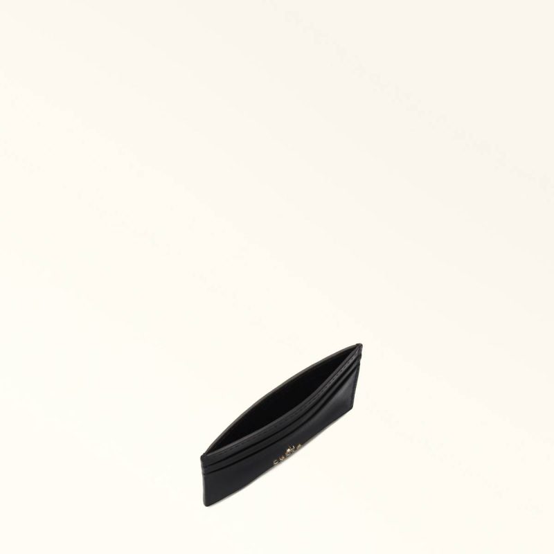 Women Furla Camelia Card Case S Nero Wallets - Image 5