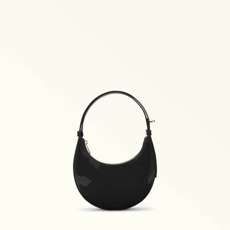 Women Furla Delizia Mini Bag Nero Top Handles