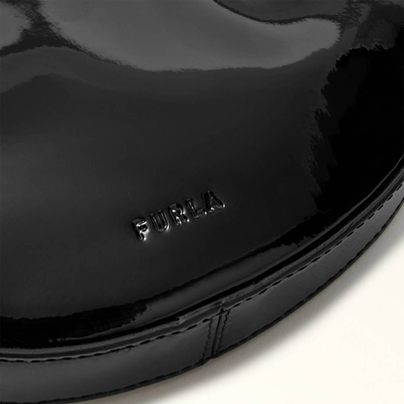 Women Furla Delizia Mini Bag Nero Top Handles - Image 5