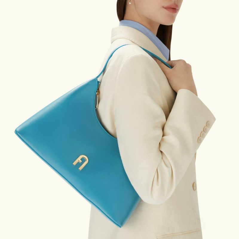 Women Furla Diamante Shoulder Bag S Shoulder Bags Turchese A - Image 2