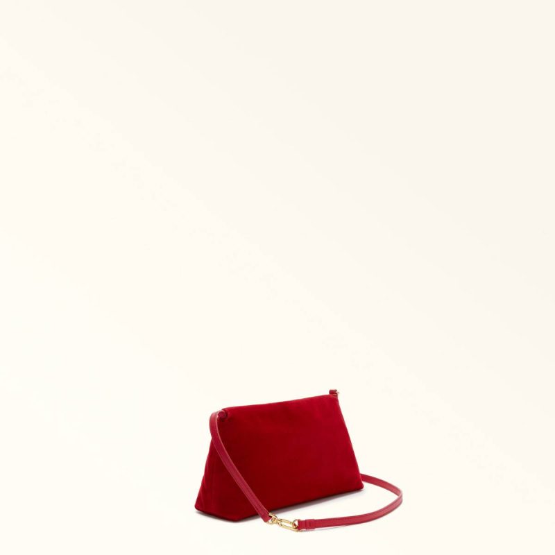 Women Furla Sfera Soft Mini Bag Rosso Crossbodies - Image 3