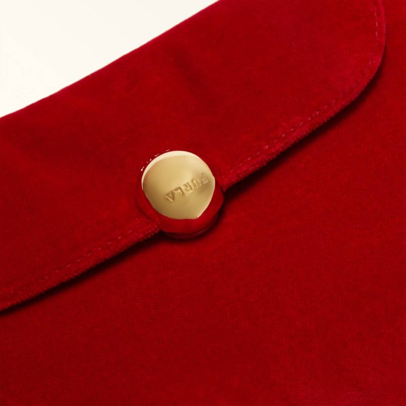 Women Furla Sfera Soft Mini Bag Rosso Crossbodies - Image 5