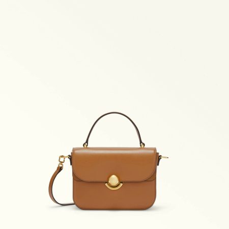 Women Furla Sfera Top Handle S Brandy Crossbodies