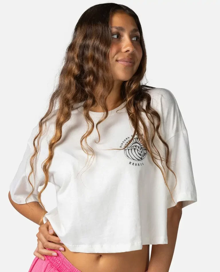 Women Hawaii Sunset Crop Tee Rip Curl Tees & Tanks - Image 3