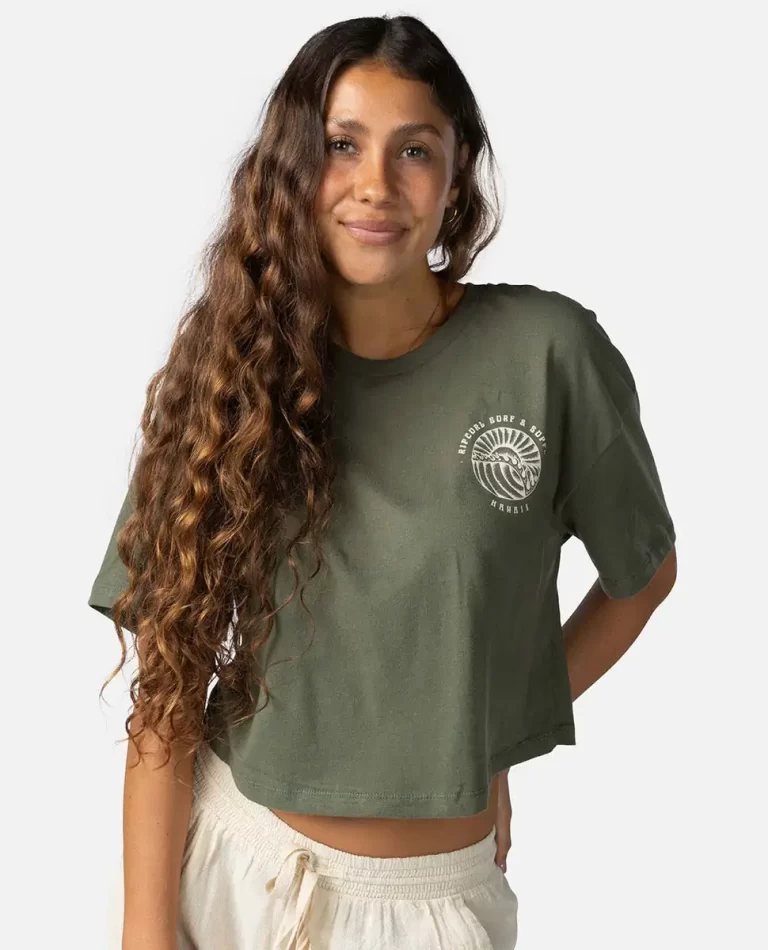 Women Hawaii Sunset Crop Tee Tees & Tanks Rip Curl - Image 3