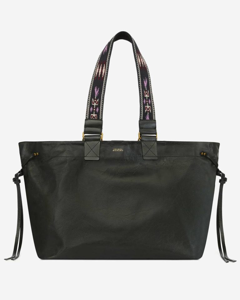 Women Isabel Marant Black Tote Bags Wardy Bag - Image 4