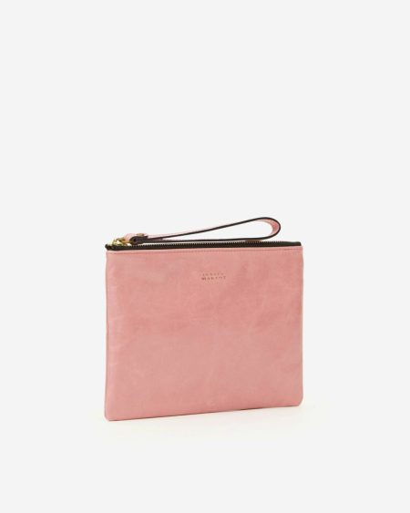 Women Isabel Marant Light Pink Mino Bag Clutches & Small Leather Goods