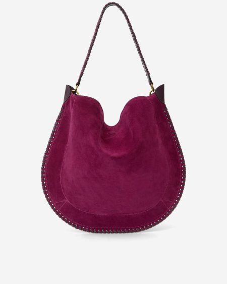 Women Isabel Marant Plum Shoulder Bags Oskan Hobo Soft Bag