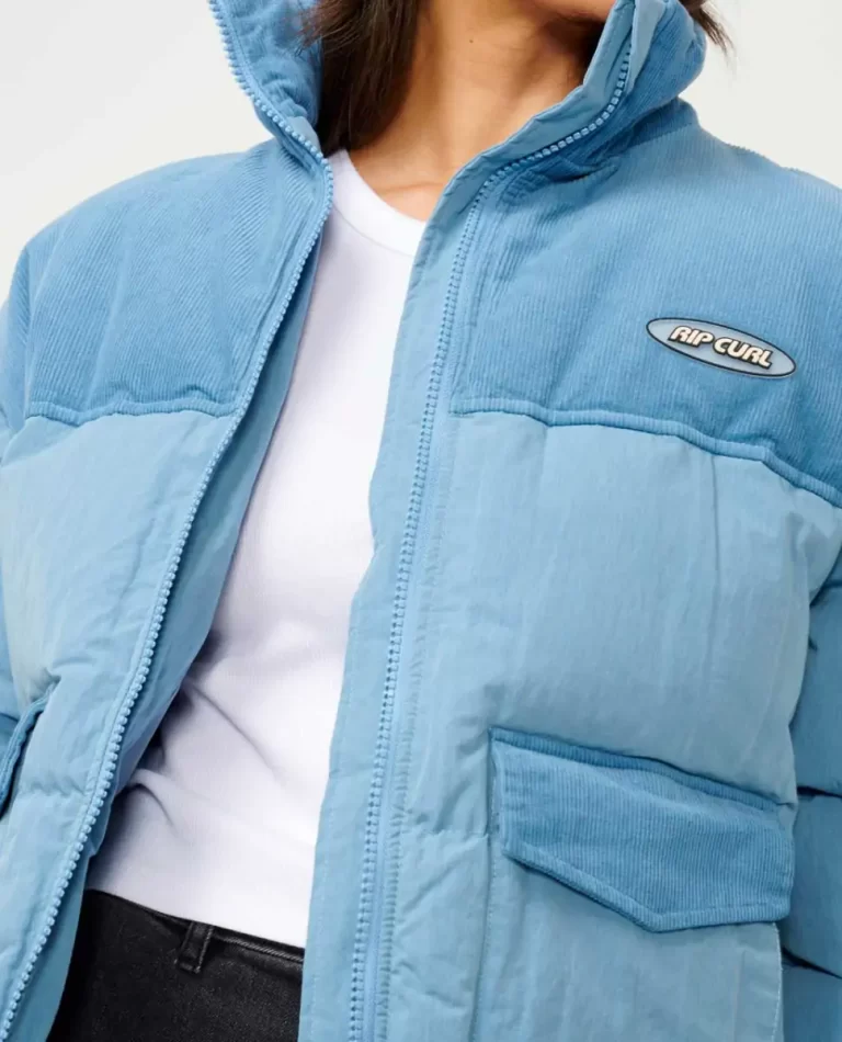 Women Jackets Rip Curl High Tide Mixed Cord Puffer - Image 5