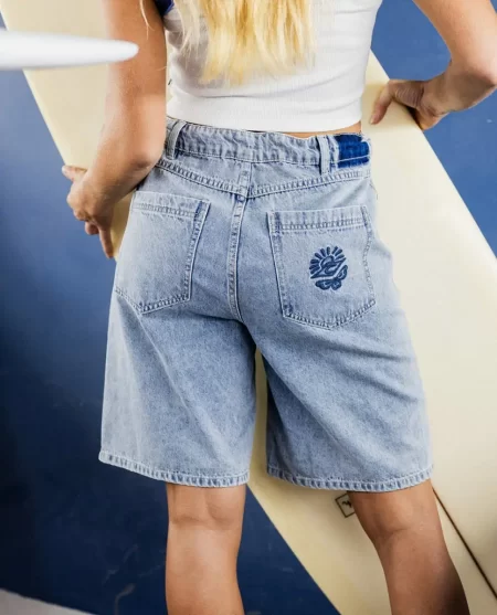 Women Las Dalias Relaxed Denim Short Shorts Rip Curl