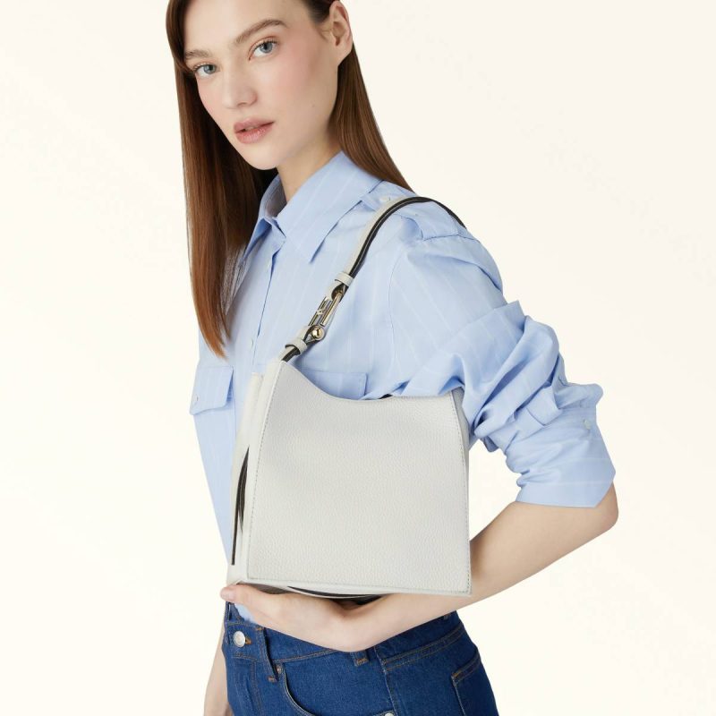 Women Marshmallow Furla Nuvola Bucket Bag Mini Shoulder Bags - Image 2