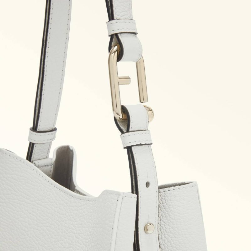 Women Marshmallow Furla Nuvola Bucket Bag Mini Shoulder Bags - Image 5
