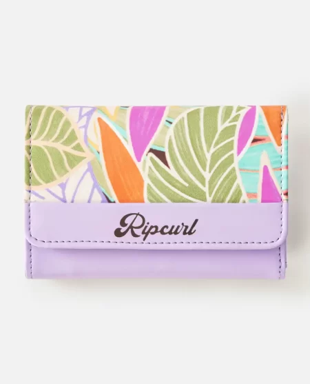 Women Mixed Floral Mid Sized Wallet Rip Curl Purses & Wallets