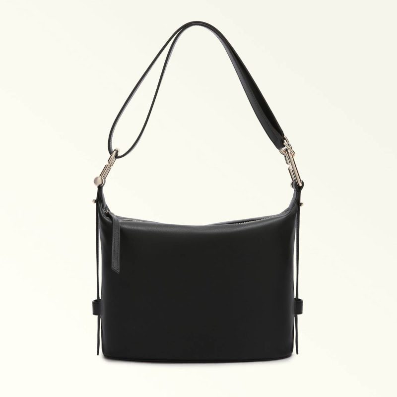 Women Nero Crossbodies Furla Nuvola Shoulder Bag M