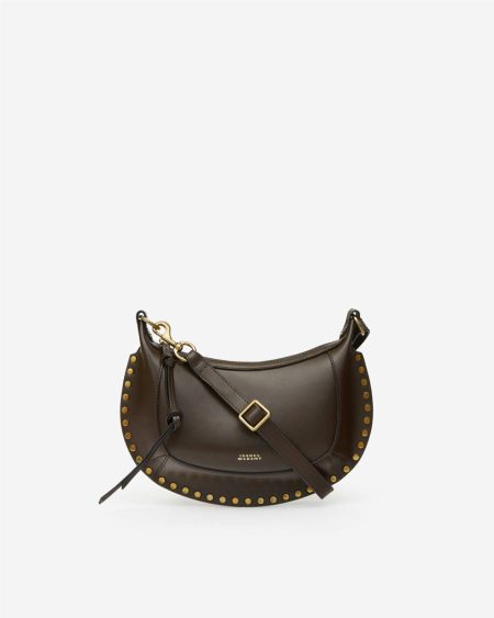 Women Oskan Moon Bag Crossbody Bags Dark Brown Isabel Marant