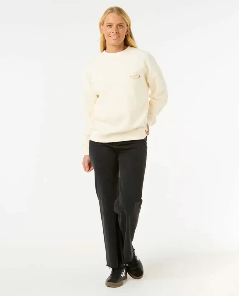 Women Rip Curl Cala Vadella Heritage Crew Hoodies & Fleece - Image 4