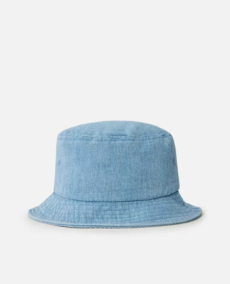 Women Rip Curl Hats & Beanies Distressed Denim Bucket Hat - Image 3