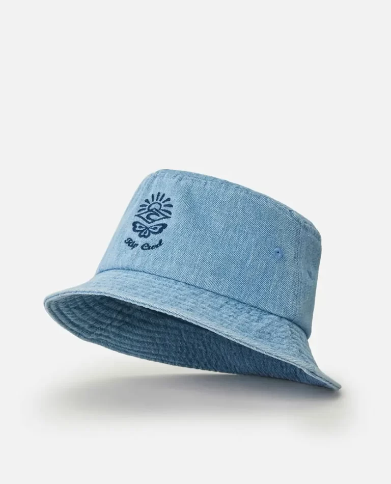 Women Rip Curl Hats & Beanies Distressed Denim Bucket Hat - Image 4