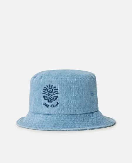Women Rip Curl Hats & Beanies Distressed Denim Bucket Hat