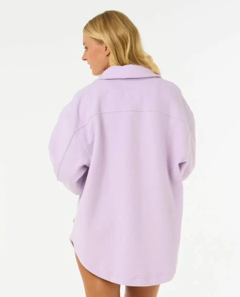 Women Rip Curl Jackets High Tide Fleece Shacket - Image 3