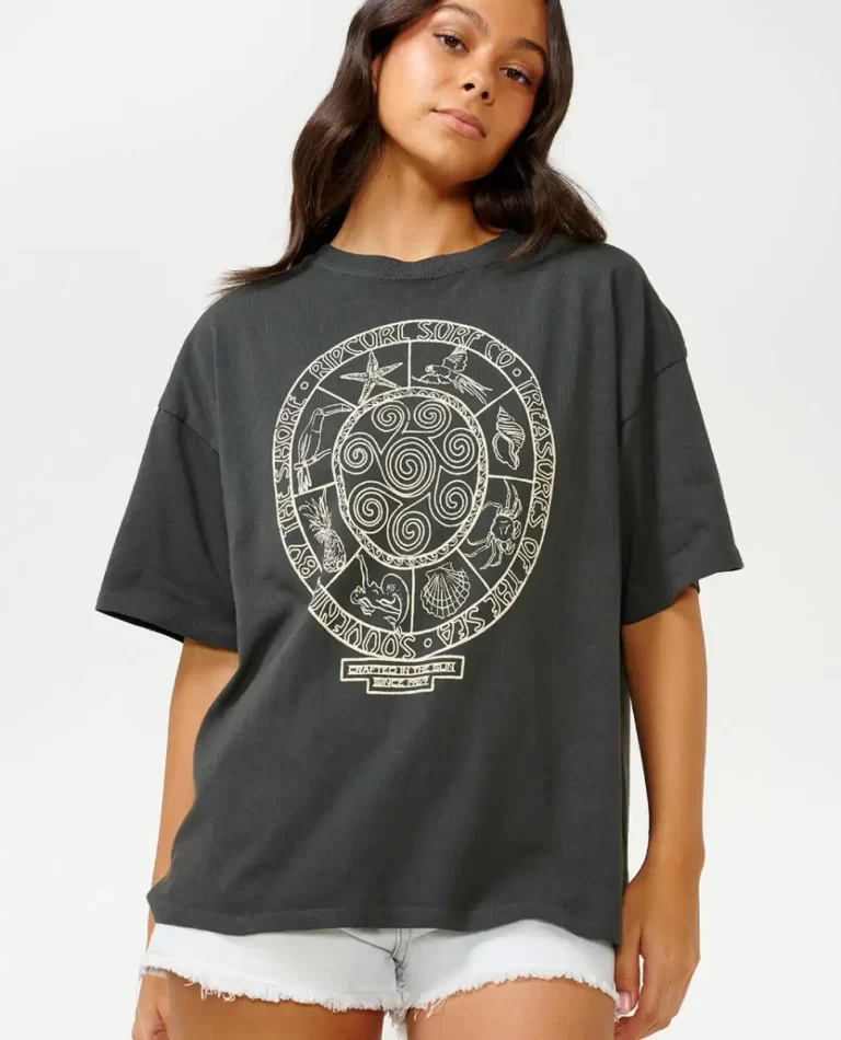 Women Rip Curl Souvenirs Heritage Tee Tees & Tanks