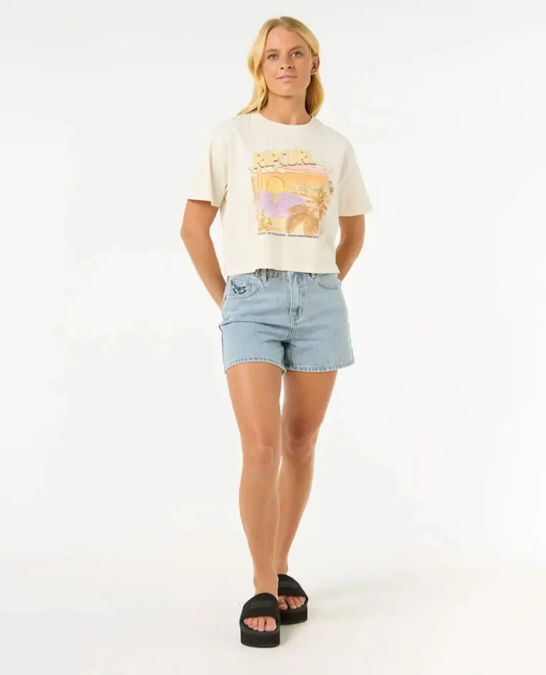 Women Rip Curl Tees & Tanks La Paloma Crop Tee - Image 4
