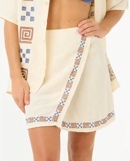 Women San Carlos Embroidered Mini Skirt Skirts Rip Curl