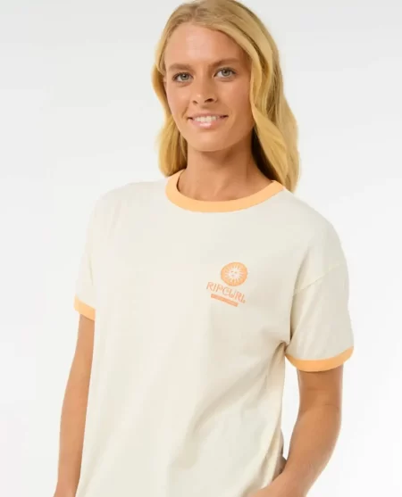 Women San Carlos Ringer Tee Rip Curl Tees & Tanks