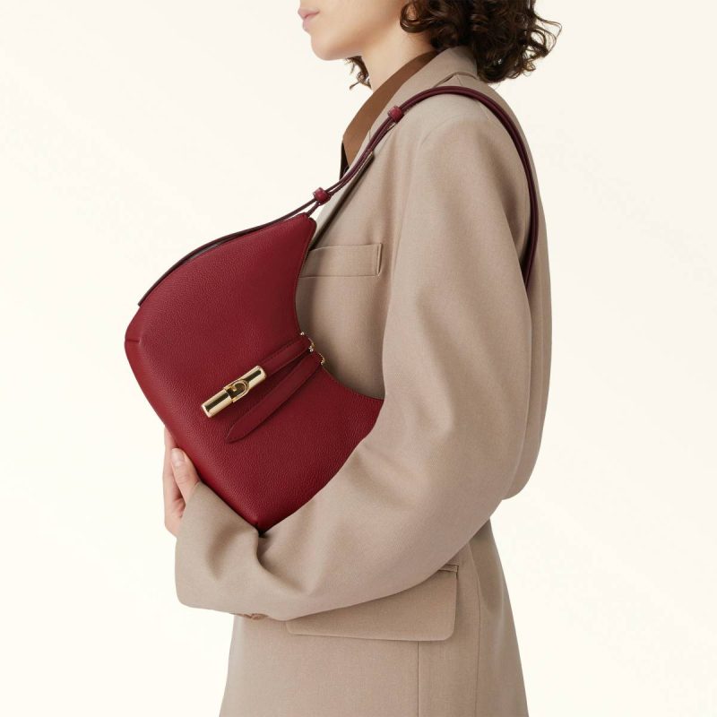 Women Shoulder Bags Furla Goccia Shoulder Bag S Ciliegia D - Image 2