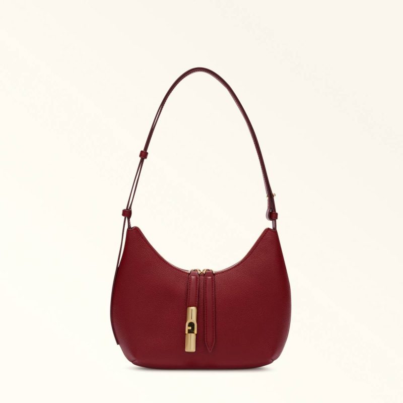 Women Shoulder Bags Furla Goccia Shoulder Bag S Ciliegia D