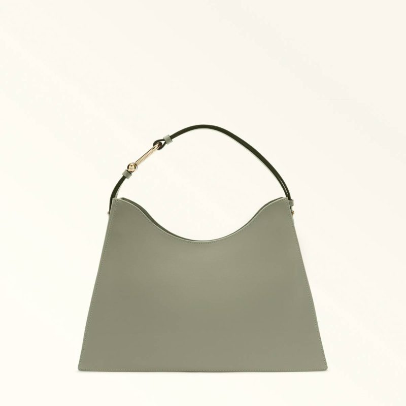 Women Shoulder Bags Furla Nuvola Shoulder Bag L Agave B
