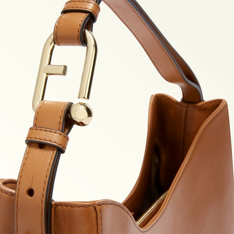 Women Shoulder Bags Furla Nuvola Shoulder Bag L Brandy - Image 5