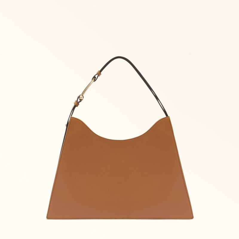 Women Shoulder Bags Furla Nuvola Shoulder Bag L Brandy