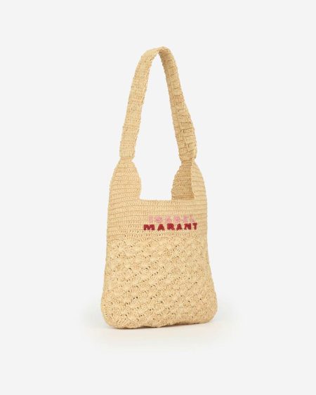 Women Shoulder Bags Natural/Pink Isabel Marant Praia Small Bag