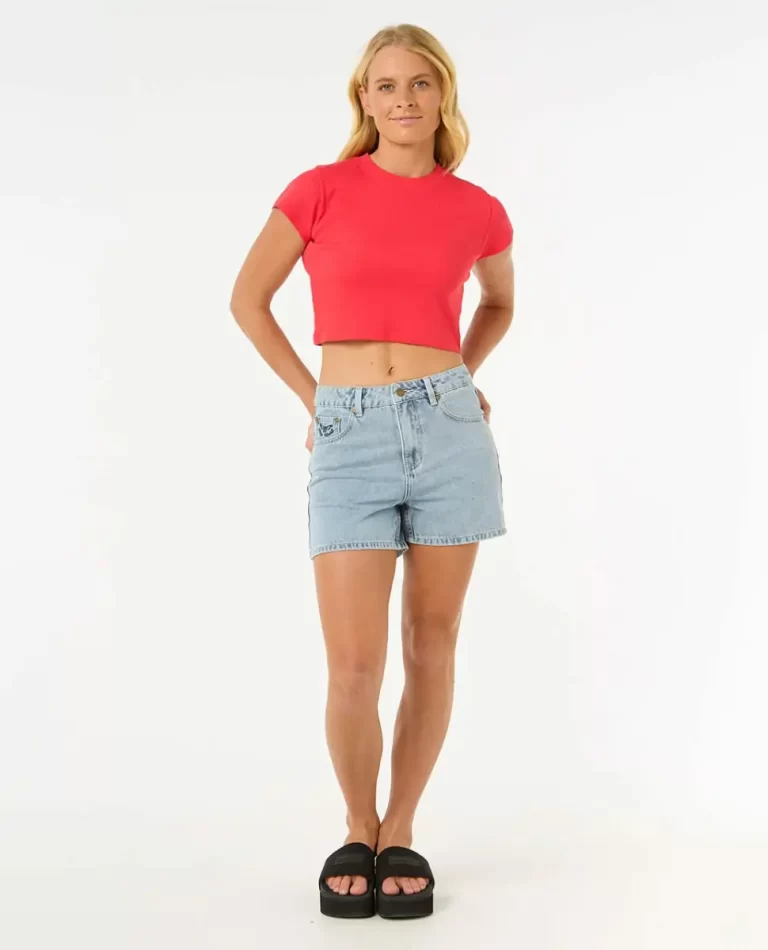 Women Tees & Tanks Rip Curl Classic Ribbed Tee - Image 4