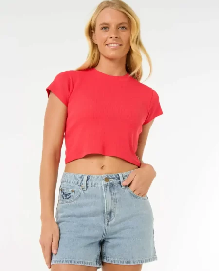 Women Tees & Tanks Rip Curl Classic Ribbed Tee