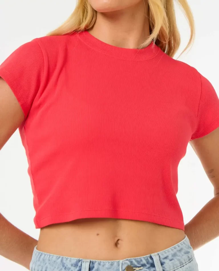 Women Tees & Tanks Rip Curl Classic Ribbed Tee - Image 5